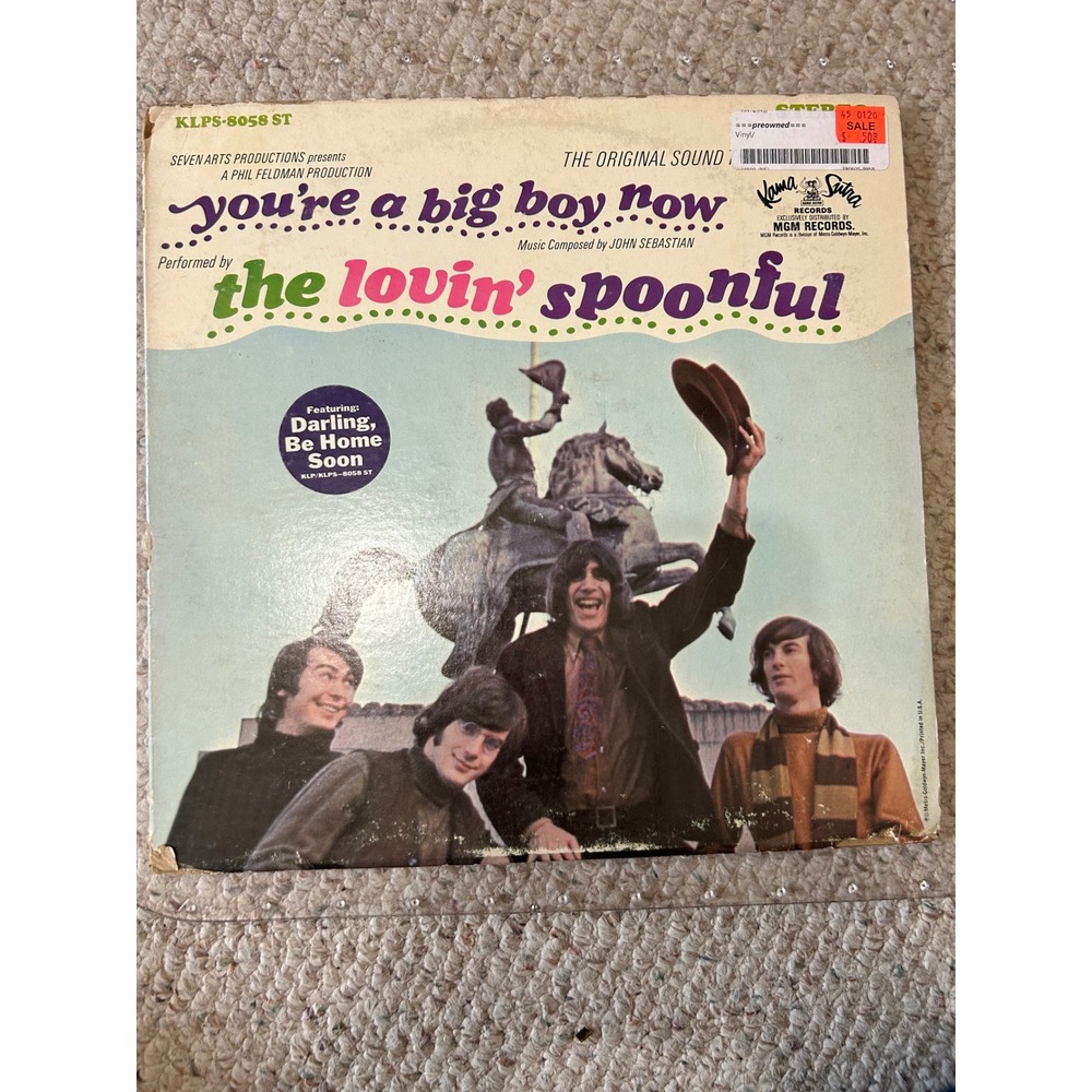The Lovin' Spoonful You're a Big Boy Now Vinyl LP Soundtrack‎ Record Album
